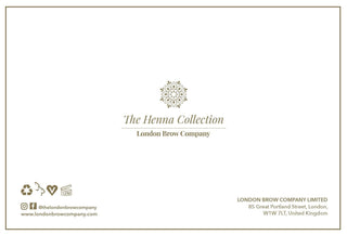 Downloadable henna instructions - The London Brow Company