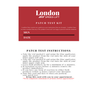 London Speed-Lift 25 Double Lash Lift Patch Test Kits - The London Brow Company