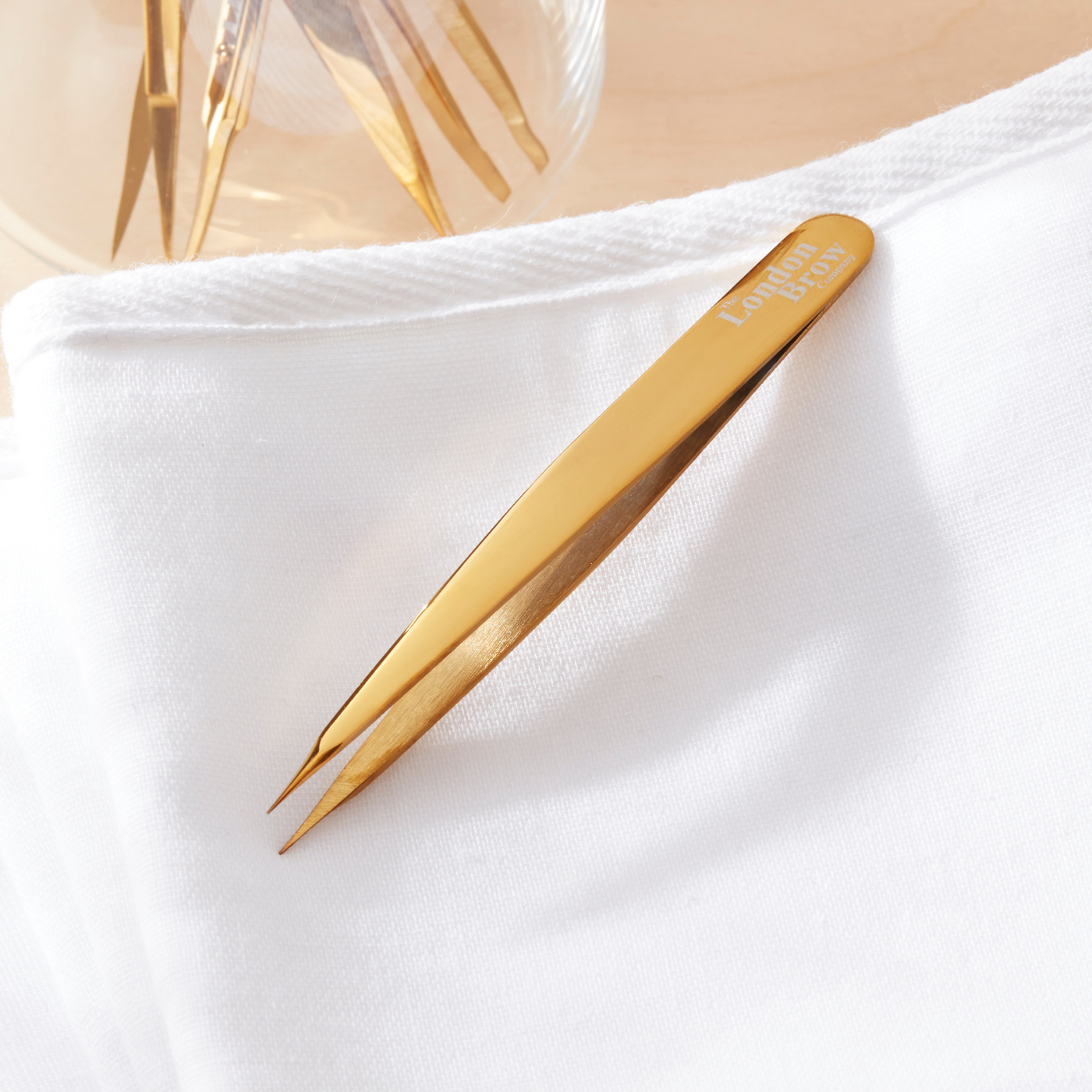 Gold Sharp Pointed Precision Luxury Tweezers