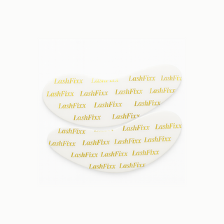 LashFixx reusable under eye pads in gold and white