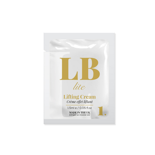 LB Lifting Cream singe packet on a white background