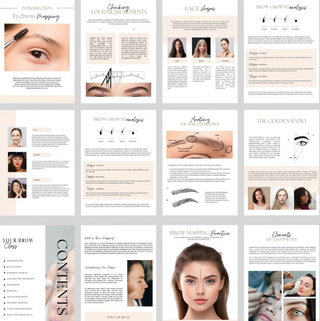 Eyebrow Mapping Course Editable Training Manual