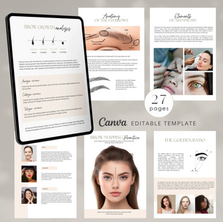 Eyebrow Mapping Course Editable Training Manual