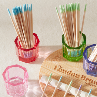 Rainbow Precision Sticks – Dual-Ended Cotton Tips (100pcs)
