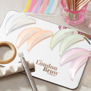 Pastel Multi-Colour Lash Lift Shields – Adhesive-Free Silicone (5 Pairs S–L Curl)