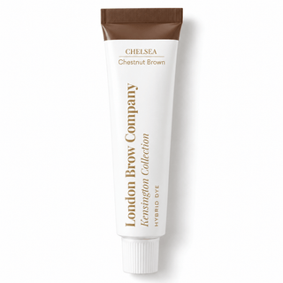 London Brow Hybrid Brow Dye in Chestnut Brown, professional 15ml brow dye tube
