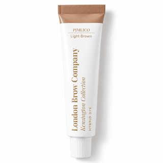 London Brow Hybrid Brow Dye in Light Brown, professional 15ml brow dye tube