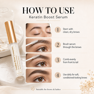 How to use London Brow Keratin Brow & Lash Boost Serum