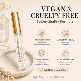 London Brow Keratin Brow & Lash Boost Serum, certified vegan by The Vegan Society