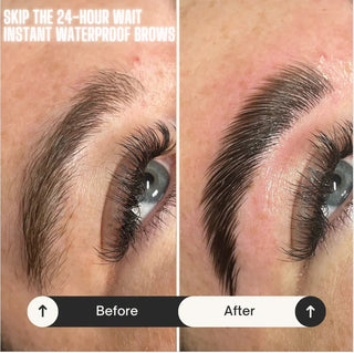 Professional brow lamination result using London Brow PRO