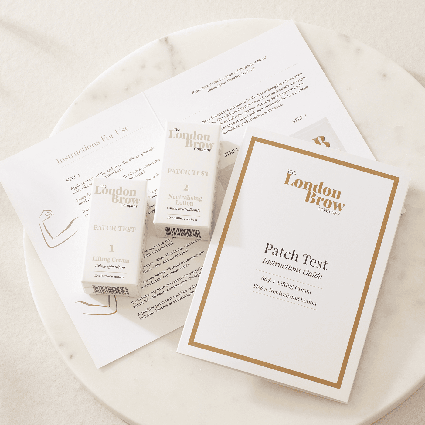 Patch Test Sachets with Client Patch Test Cards - Brow Lamination - The London Brow Company