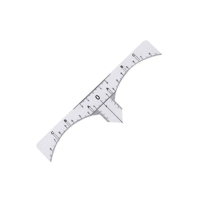 Disposable Eyebrow Measuring Ruler - Sticker 25pcs - The London Brow Company