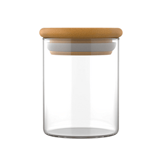 Glass Storage Jar with airtight Bamboo lid - The London Brow Company