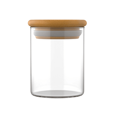 Glass Storage Jar with airtight Bamboo lid - The London Brow Company