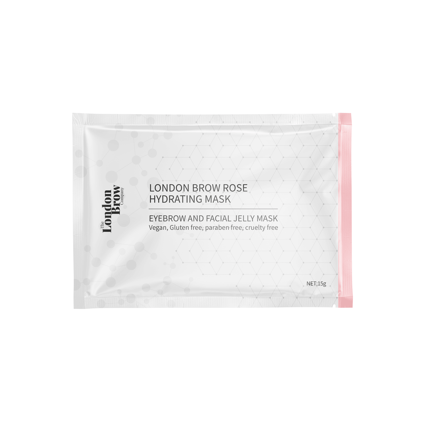 London Brow - Hydrating Brow and Face Hydro Jelly Mask - Egyptian Rose - The London Brow Company