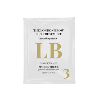London Brow PRO Step 3 nourishing serum sachets for brow lamination