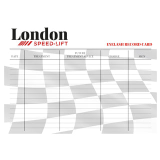 London Speed-Lift Lash Lifting Branded Consultation Cards 20 pack - The London Brow Company