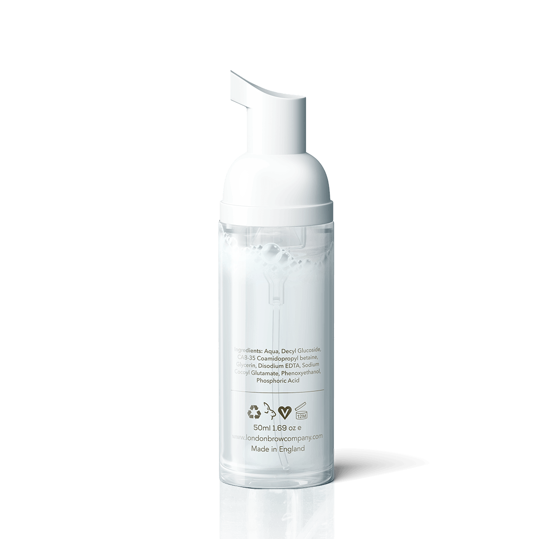 Eyebrow and Eyelash Foaming Cleanser - The London Brow Company