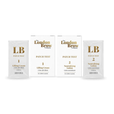 London Brow - Patch Test Sachets with Client Patch Test Cards - The London Brow Company