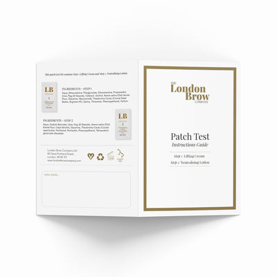 Patch Test Sachets with Client Patch Test Cards - Brow Lamination - The London Brow Company