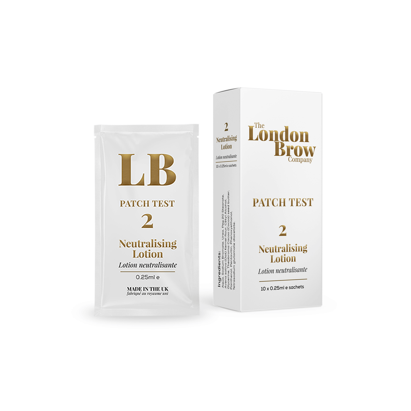London Brow - Step 2 Patch Test Sachets Brow Lamination - The London Brow Company