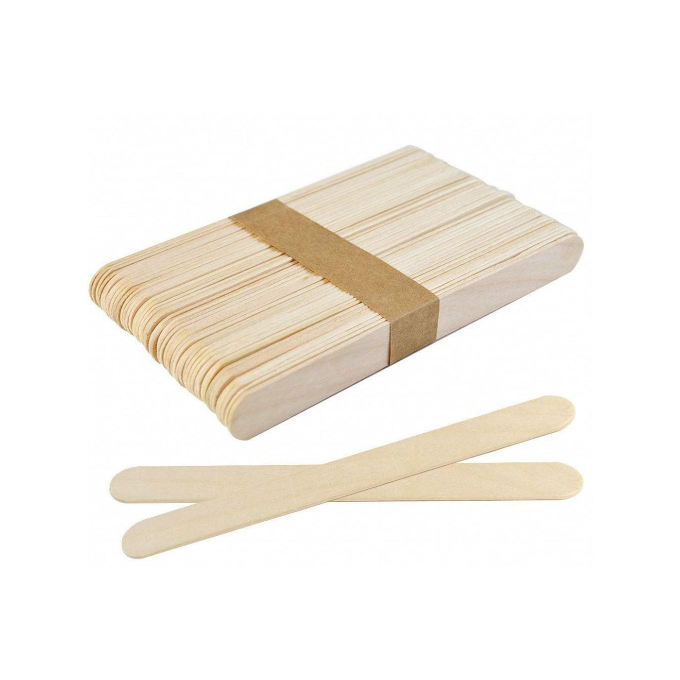 Wax Spatulas Wooden - Large - The London Brow Company